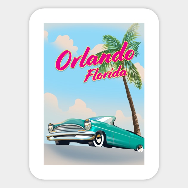 Orlando Florida Sticker by nickemporium1